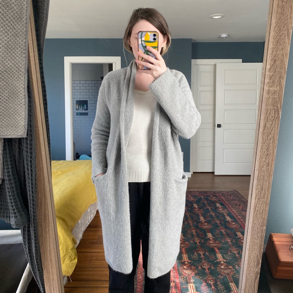 COPY - Sleeping on Snow by Anthropologie Thornton Longline Duster Cardigan